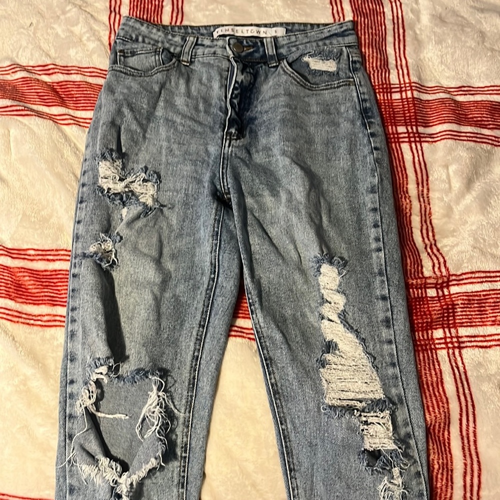 Tinseltown distressed size 5 jeans
